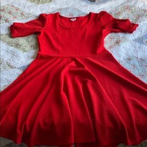 Lula Roe red  dress